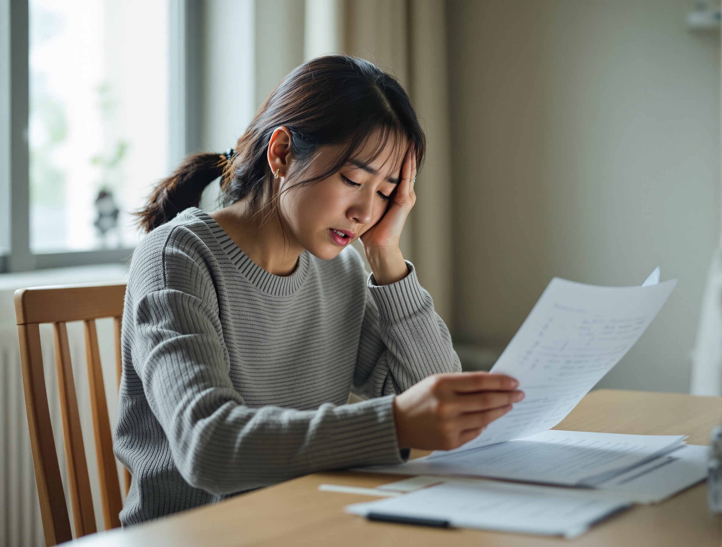 低身長の検査結果を一人で読んで悩む母親