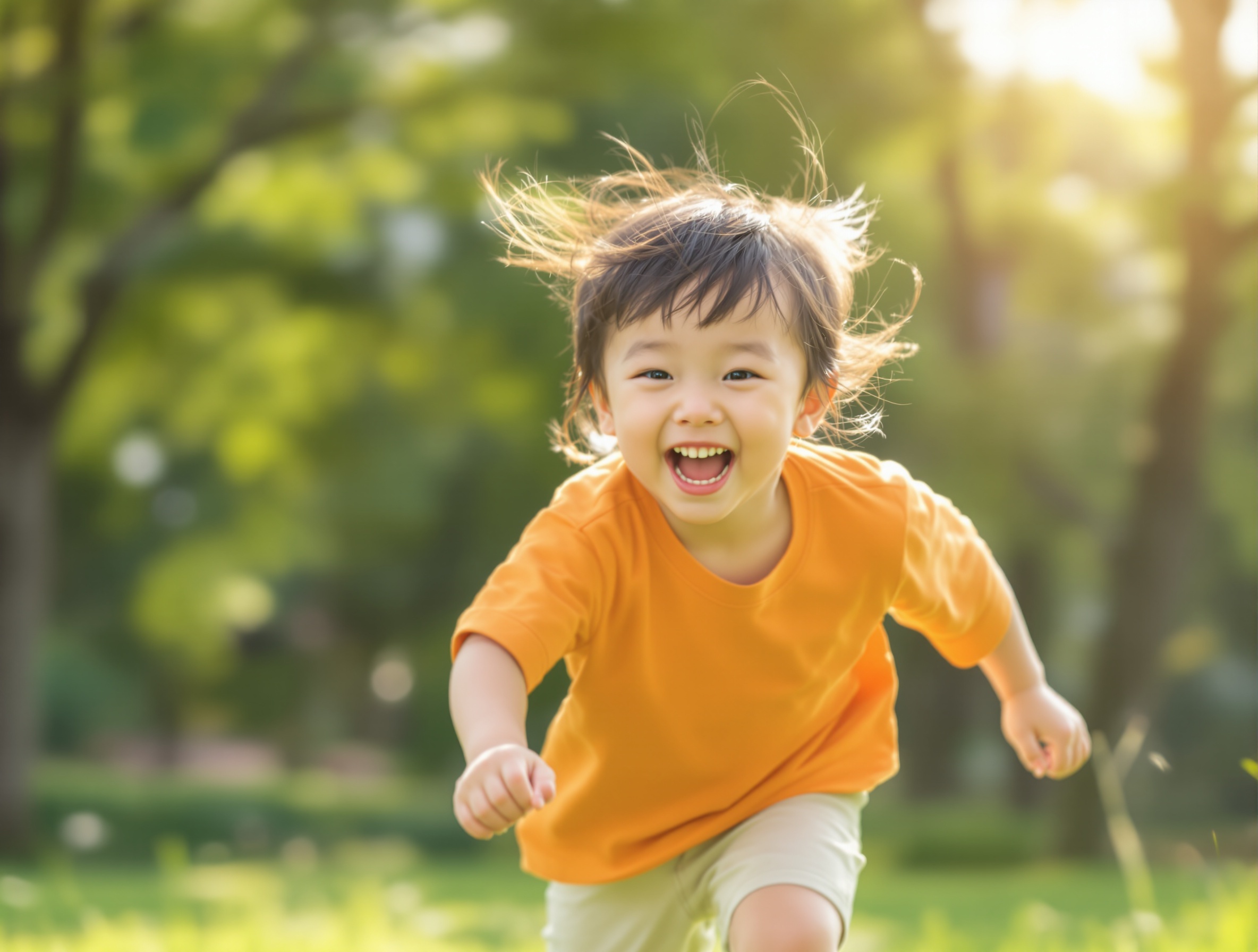 元気に遊ぶお子さま