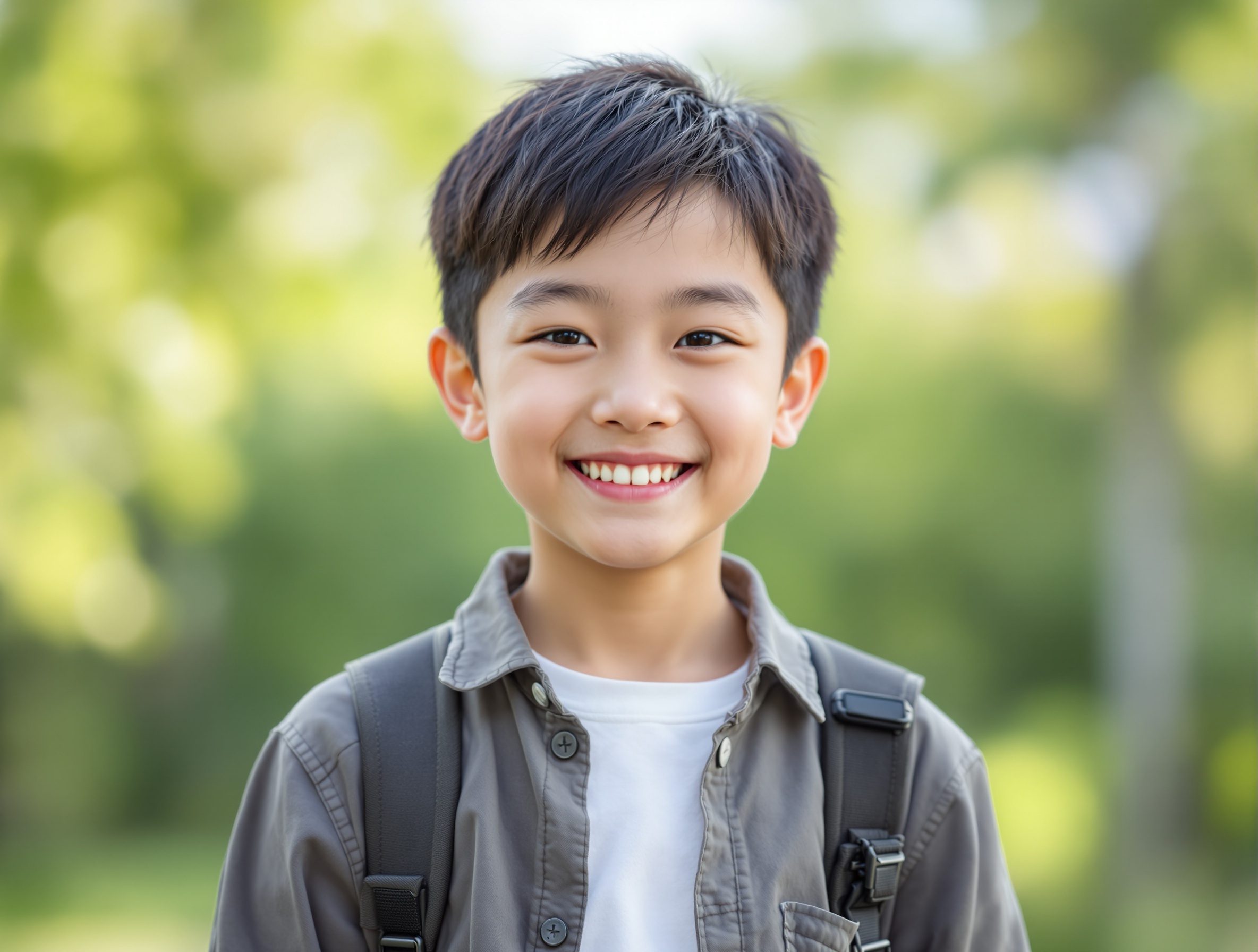 自信に満ちた笑顔のお子さま